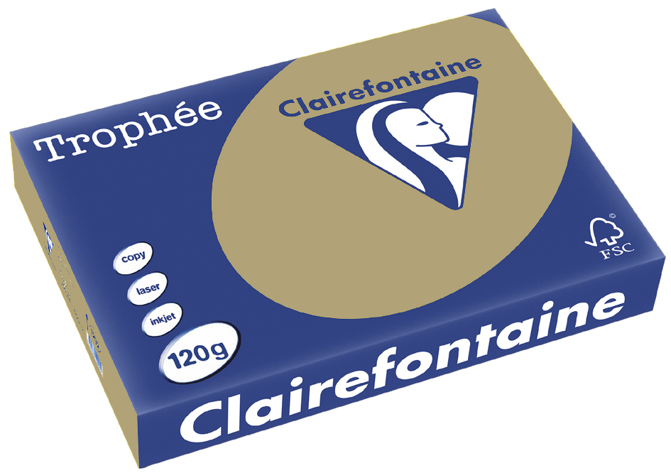 7d8ffc5ff126cf962e3824218c250831 Clairefontaine Trophée Papier 1244C, A4, 120 g/m² - camel - camel