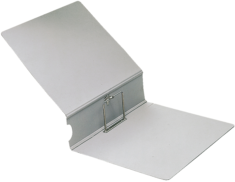 1190 LEITZ Archiv-Ordner, DIN A4, aus Lederpappe, grau