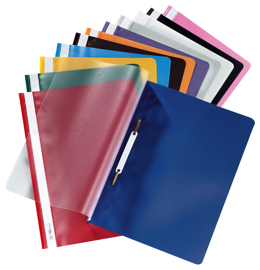 009754585893a28f104bd herlitz Schnellhefter, DIN A4, aus PP-Folie, dunkelgrau