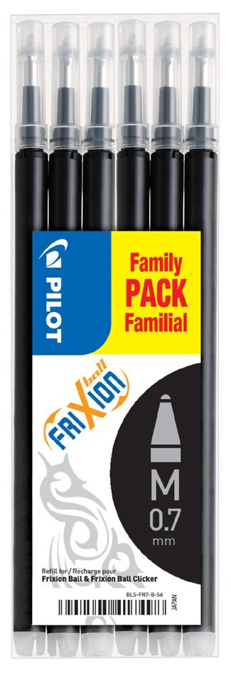 BLS_S6_noir PILOT Tintenroller-Ersatzmine BLS-FR7, Strichfarbe: schwarz
