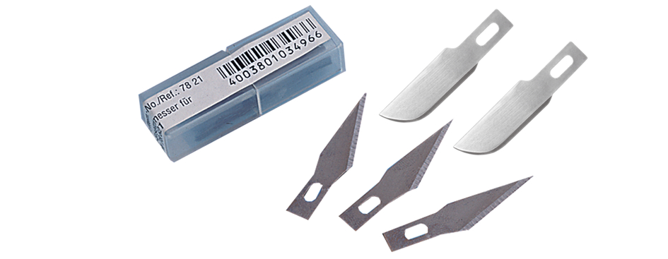 7821 WEDO Skalpell-Ersatzklingen, Machete, in Kunststoffbox