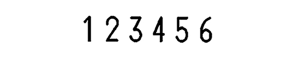B6K-1 REINER Paginierstempel B6K, Schrifthöhe: 5,5 mm