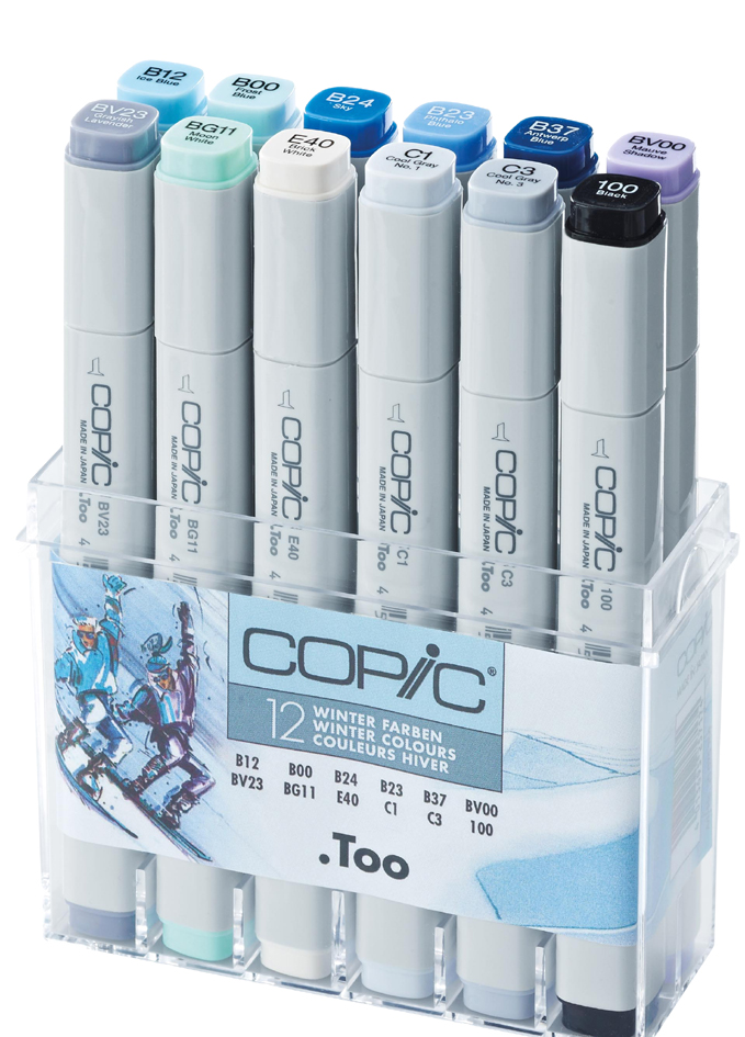 20075709 COPIC Profi Marker, 12er Set Winterfarben