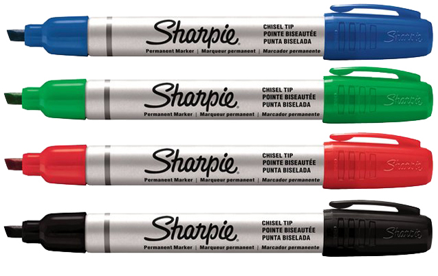 Metall-Small_keil Sharpie Permanent-Marker METAL SMALL, Rundspitze, schwarz