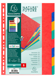 1408E5893701ad9756 EXACOMPTA Karton-Register, DIN A4, 8-teilig