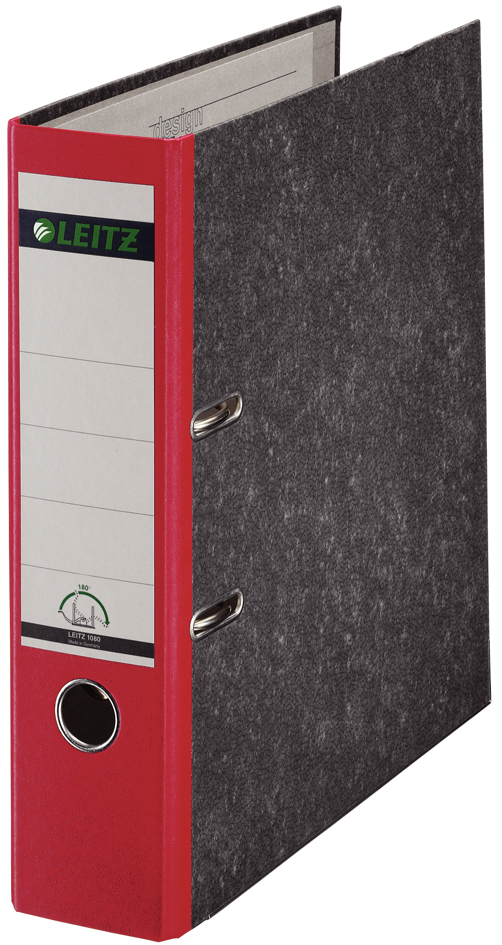 1080502558935e502dbb8 LEITZ Wolkenmarmor-Ordner, 180 Grad, DIN A4, 80 mm, grau