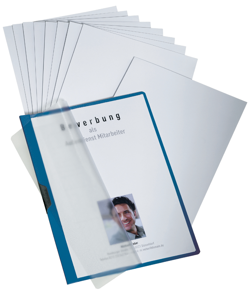 2586_07_GEN DURABLE Bewerbungs-System Profi, DIN A4, aus Hart-PVC, blau