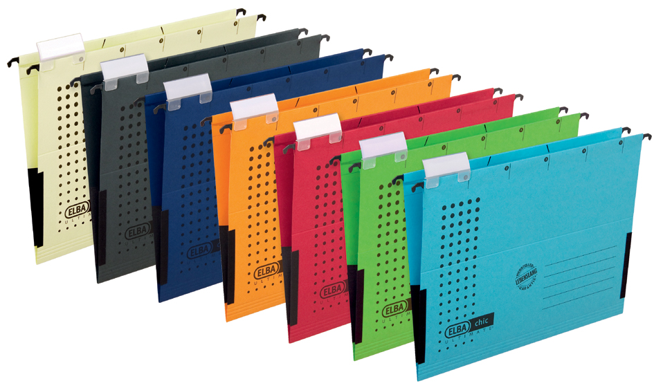 857435893435aab835 ELBA Hängetasche chic ULTIMATE, DIN A4, gelb, 5er