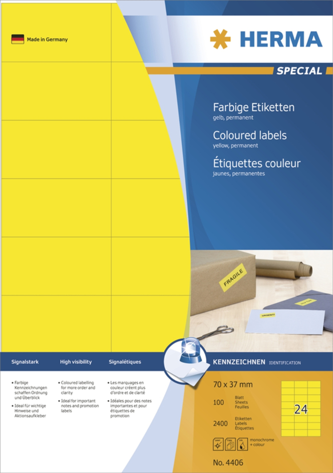 4406Fi5YptELpdid2 HERMA Universal-Etiketten SPECIAL, 199,6 x 143,5 mm, rot