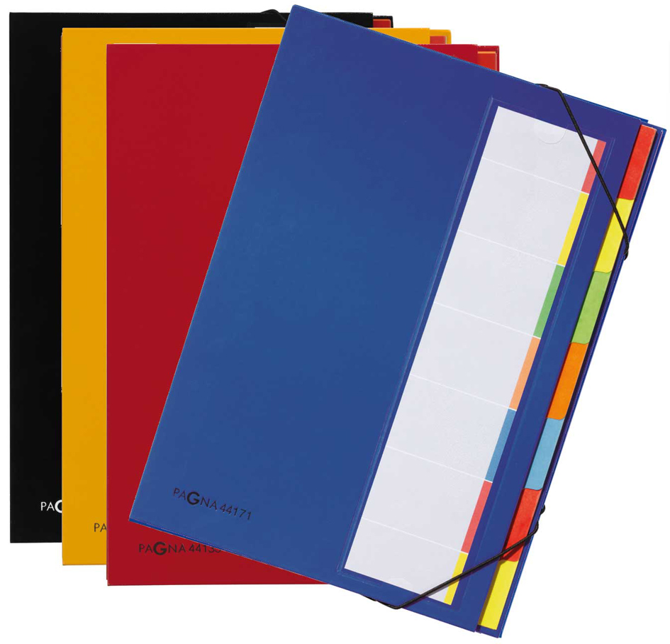 PAGNA Ordnungsmappe DESKORGANIZER Color, 12 Fächer, rot