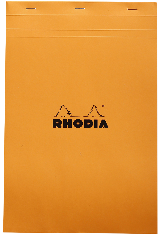 19200C_fac58935faceff29 RHODIA Notizblock No. 19, DIN A4+, kariert, orange