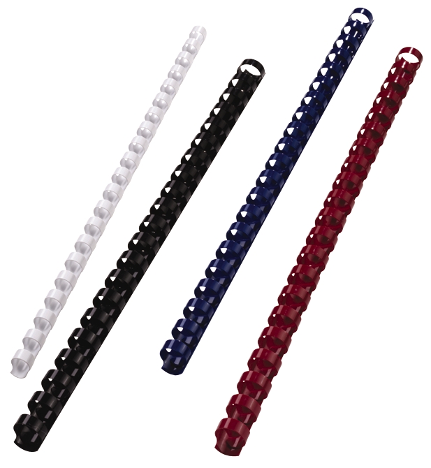 5c5b339297ee67ac568931bab0b5e327 GBC/ibico Plastik-Binderücken 21 Ringe  6 mm - schwarz