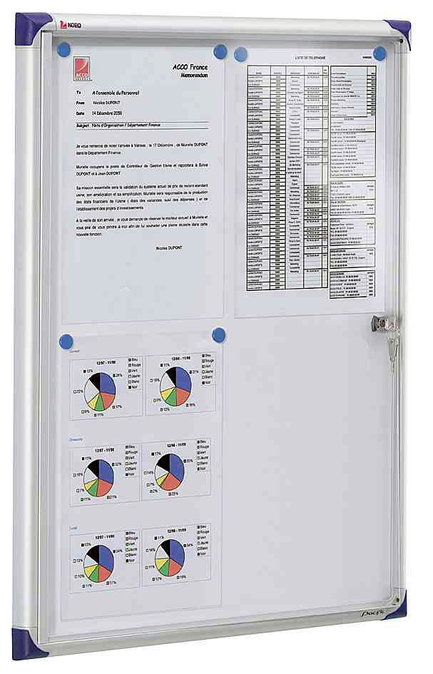 c6fe2a525428d43dddab20e03409336b Schaukasten Nobo extraflach, Alu, 4 x A4 ...für Innen
