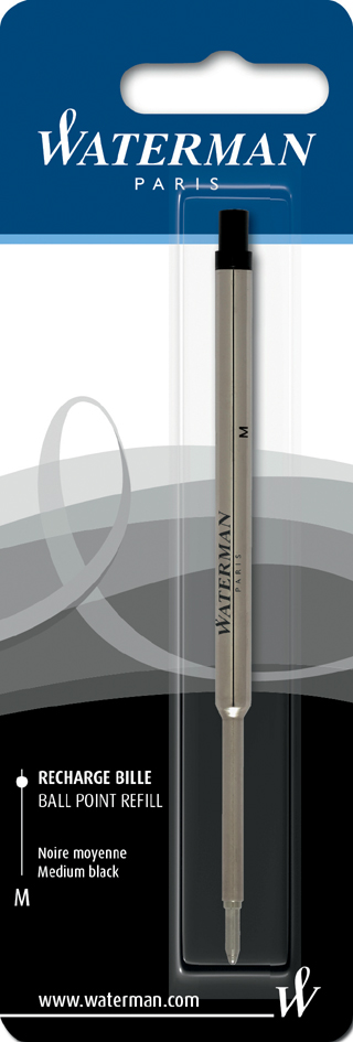 S0944480_Blister WATERMAN Kugelschreiber-Großraummine, schwarz, Blisterkarte