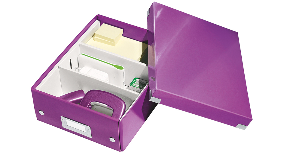 60570062_a12bEfFs6Mewj8Z LEITZ Organisationsbox Click & Store WOW, klein, schwarz