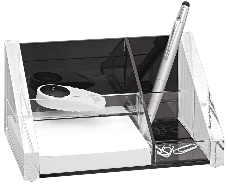 WEDO Utensilienständer ´acryl exklusiv´, glasklar/schwarz