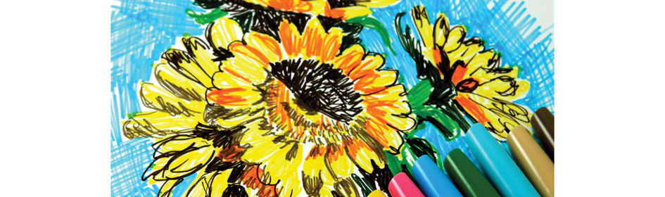 S520-Sonnenblume5893275fd7859 PentelArts Faserschreiber Sign Pen S520, orange