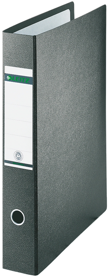 1072009558935e3b8be5d LEITZ Hartpappe-Ordner, 180 Grad, DIN A5, 77 mm, schwarz
