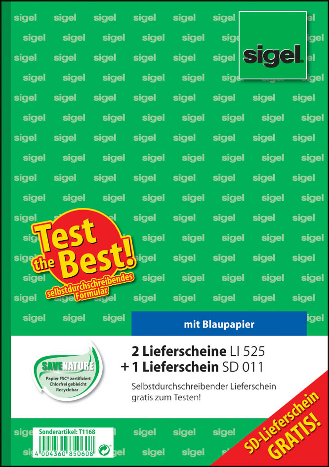 T1168_mas58936c0b934fa sigel Formularbuch ´Lieferschein mit Empfangsschein´, A4, SD
