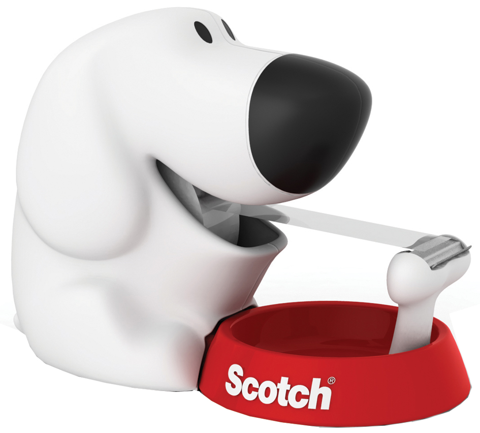 DOG-810 3M Scotch Tischabroller ´Dog´, in Hundeform, bestückt