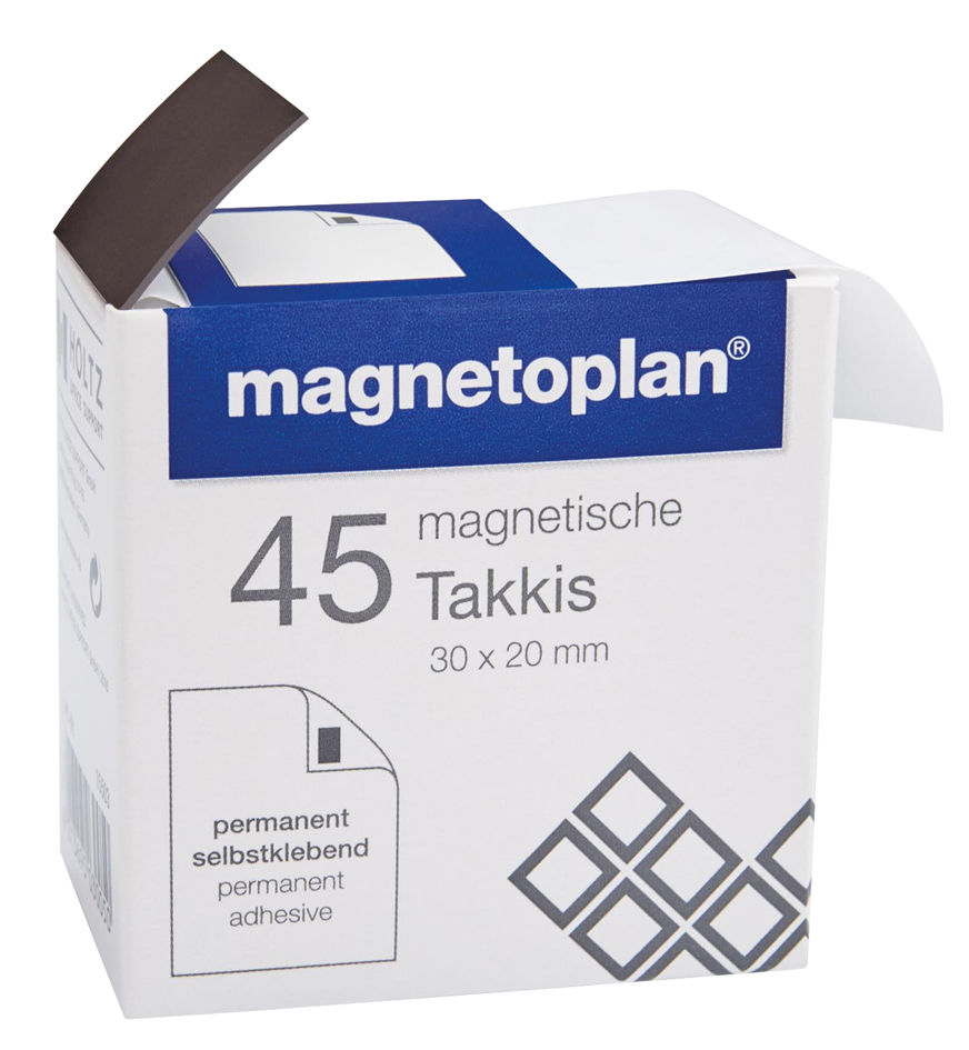 15503_3c_F_01 magnetoplan Takkis im Spender, selbstklebend, schwarz