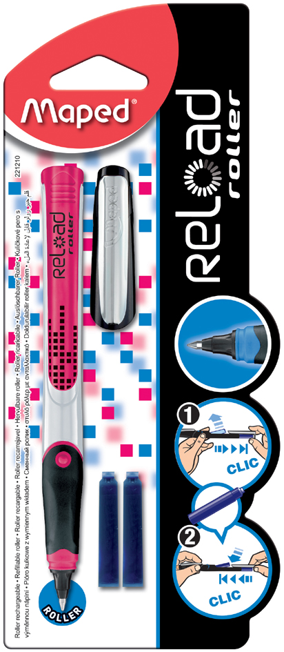 Maped Tintenroller Reload, farbig sortiert