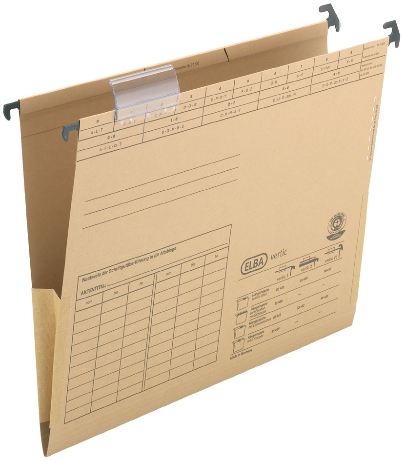 100560078 ELBA Hängetasche VL, Natronkarton (230 g/qm)