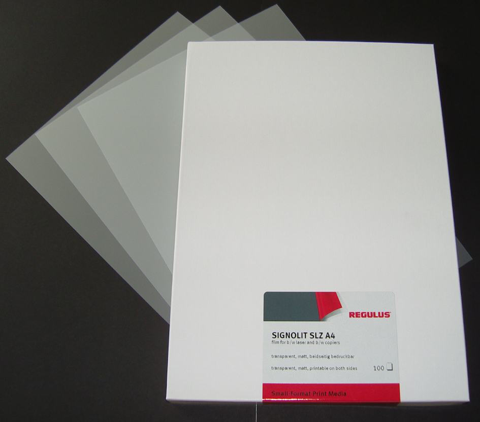 SNV811305893497ad4770 REGULUS Laserdrucker-Folie SIGNOLIT SLZ, matt, DIN A4