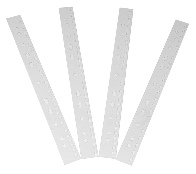 Abheftstreifen transparent - 3:1 / 34 Löcher, rund