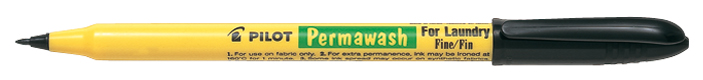 permawash PILOT Wäschemarker Permawash, schwarz