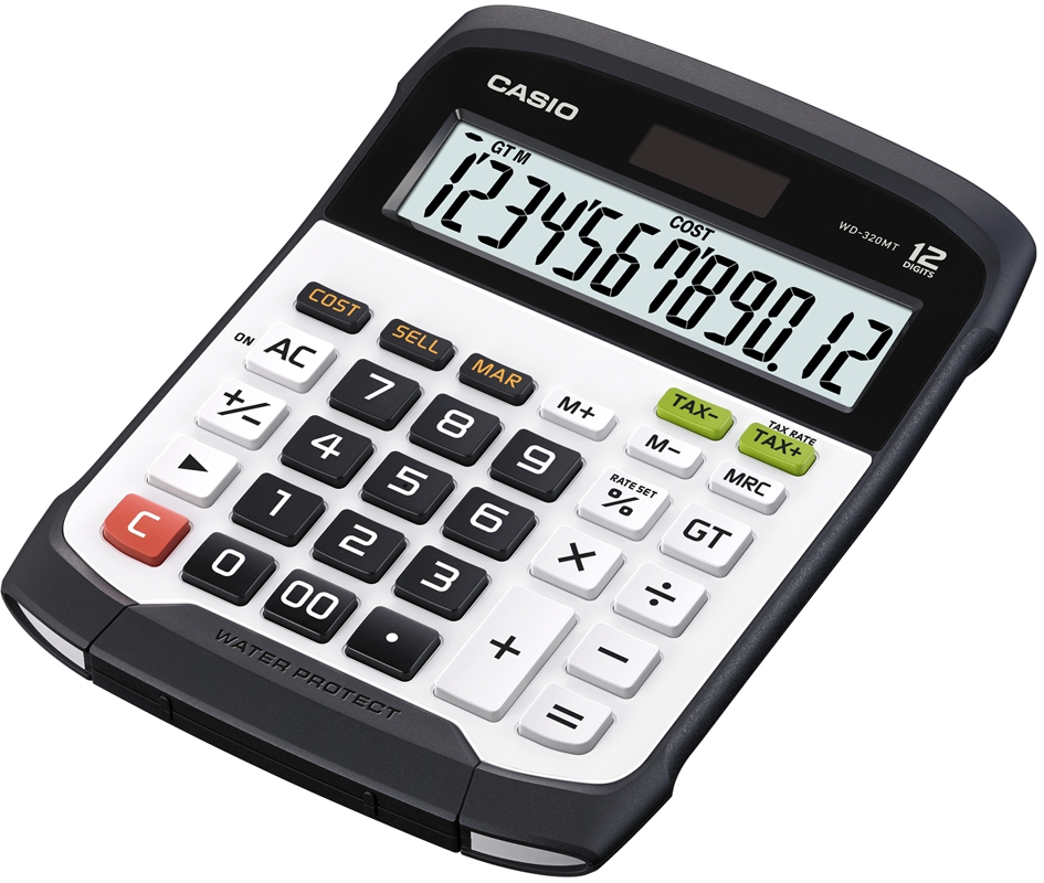 CASIO_WD-320MT_L CASIO Tischrechner WD-320 MT, Solar-/ Batteriebetrieb