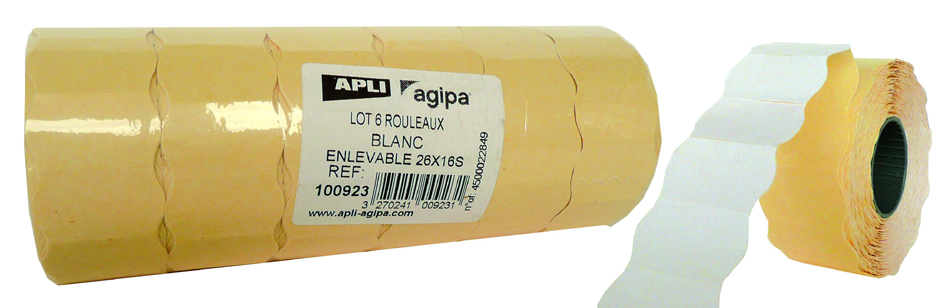 66000048589afbf64f4b1 agipa Etiketten für Preisauszeichner, 22 x 12 mm