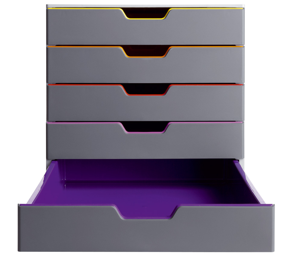 DURABLE Schubladenbox VARICOLOR MIX 5, mit 5 Schubladen