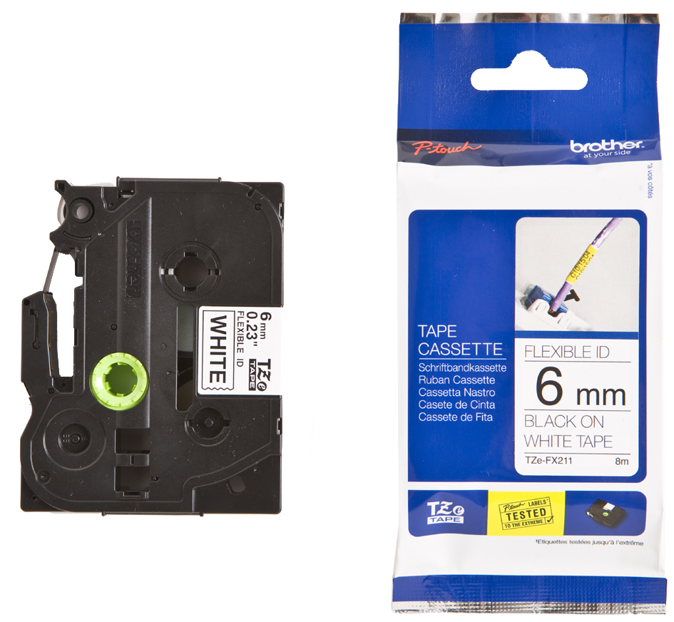 TZFX_621_Kombi58933cc76f571 brother TZe-Tape TZe-FX651 Flexi-Tape Schriftbandkassette