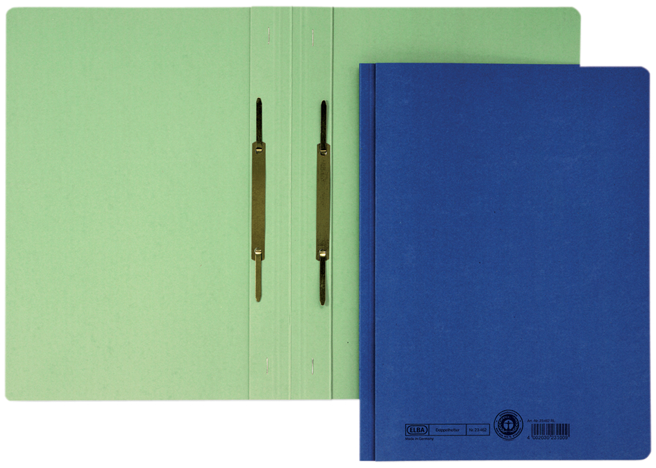 ELBA Doppelhefter, DIN A4, Manilakarton - 320 g/qm, blau