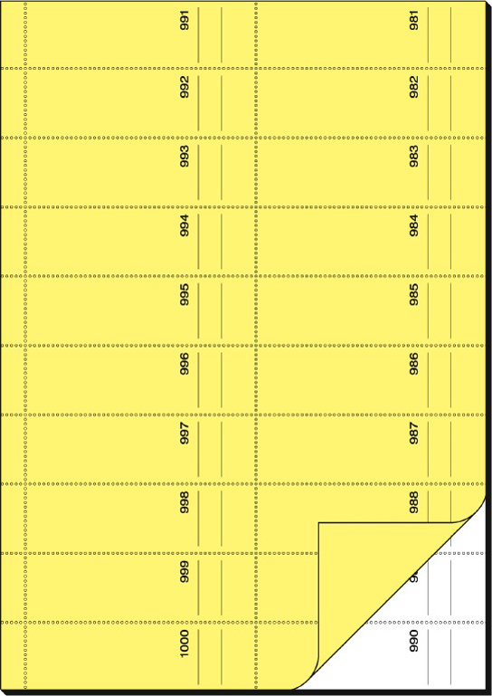 BO116_S201258936c365c3f4 sigel Formularbuch ´Bonbuch´, A4, 1000 Abrisse, gelb