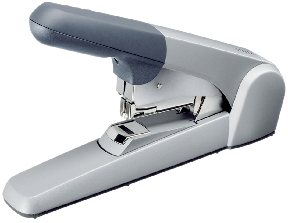 5552589b28add0408 LEITZ Blockheftgerät 5552, Heftleistung: 60 Blatt, silber