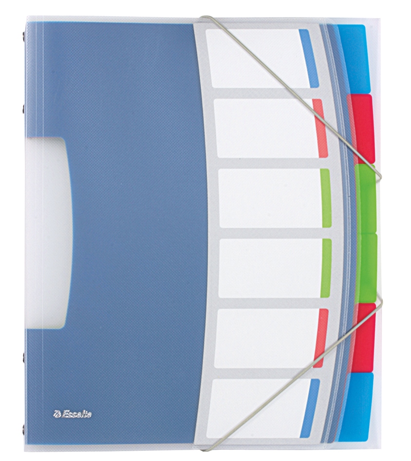 80624029 Esselte Ordnungsmappe VIVIDA, A4, PP, 6 Fächer, mehrfarbig