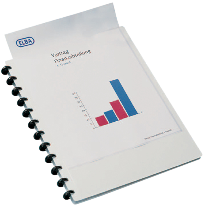 6143058934130e53e5 ELBA vario-zipp Ringmappe overhead, A4, schwarz