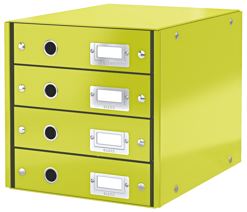 60490064nMmTL68sNU2KR LEITZ Schubladenbox Click & Store WOW, 4 Schübe, gelb