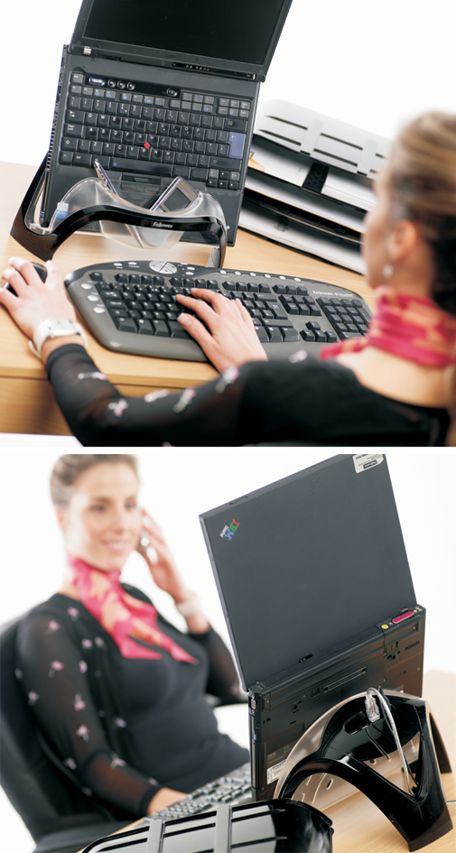 8020201-1589afb1e1c414 Fellowes Notebook-Ständer Smart Suites, schwarz/silber