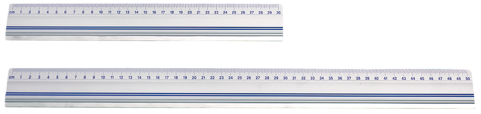 525430-525450 WEDO Schneidelineal, 300 mm, aus Alumium, mit Stahlkante