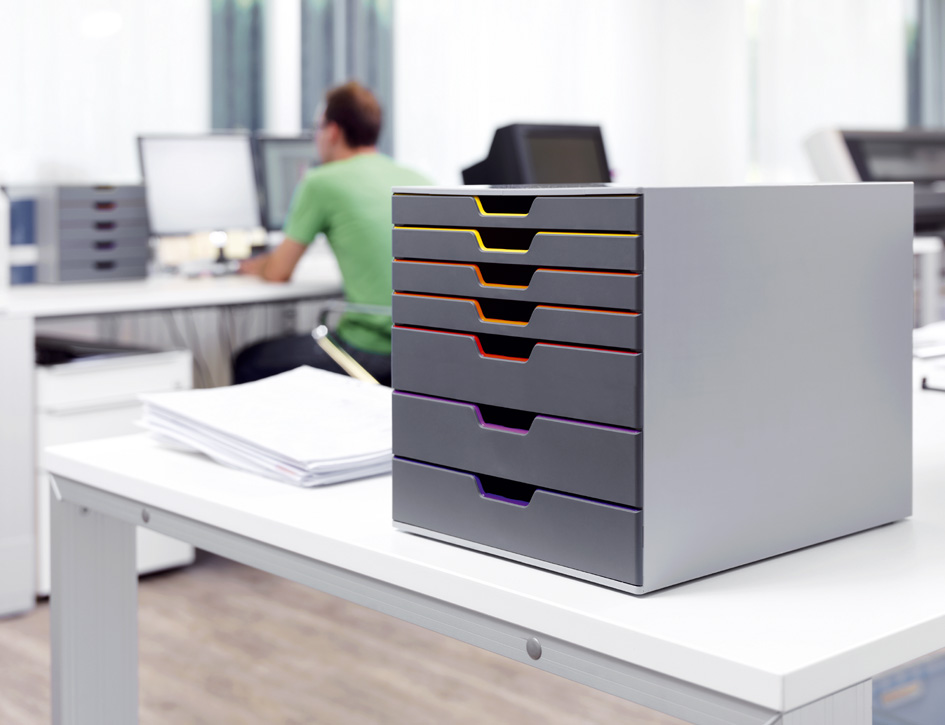 DURABLE Schubladenbox VARICOLOR 7, mit 7 Schubladen
