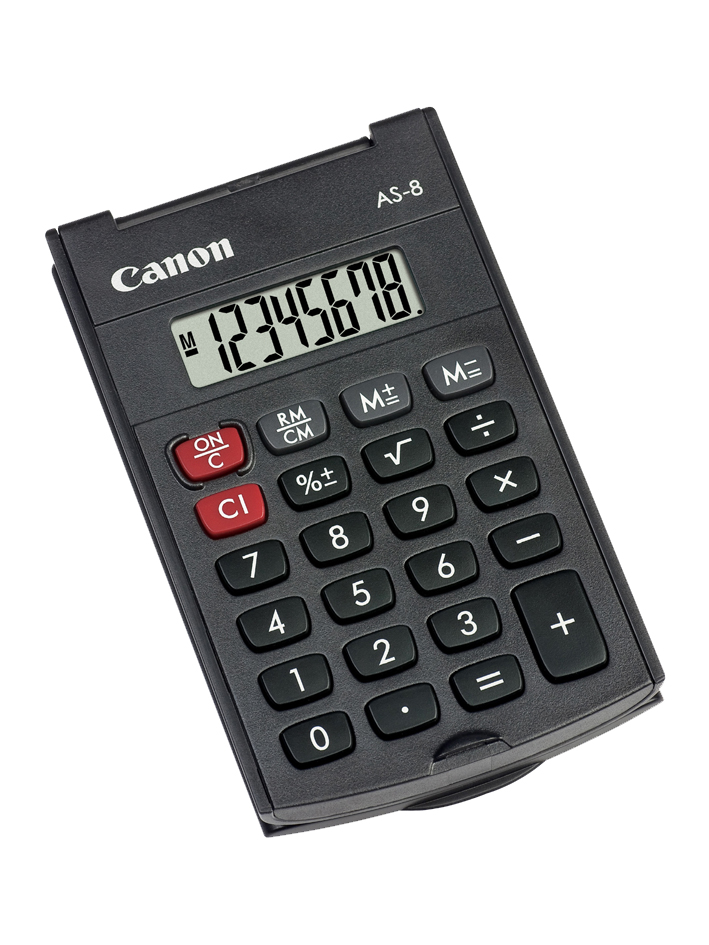 AS-8 Canon Taschenrechner AS-8, Batteriebetrieb