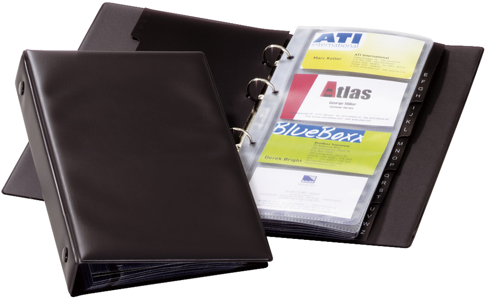 2441_01 DURABLE Visitenkarten-Ringbuch VISIFIX Economy, schwarz