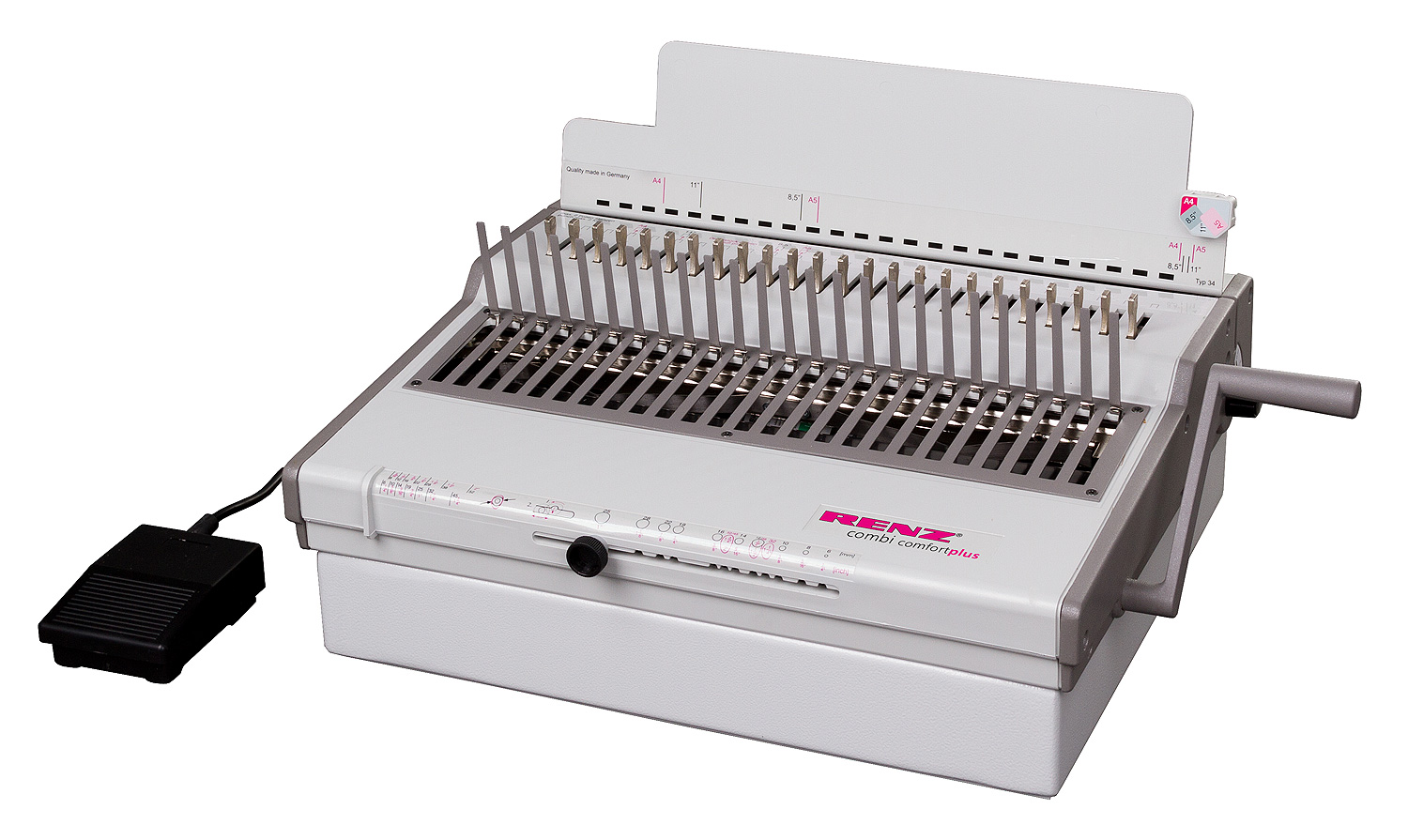 38db7043b7bd0f90c16c96118438a6de RENZ combi comfort plus - elektrisches Plastikbindegerät