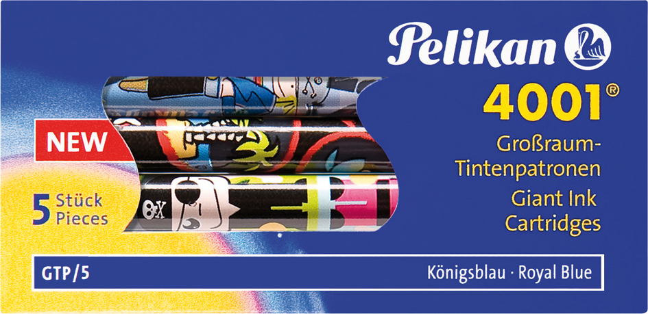 338236 Pelikan Großraum-Tintenpatronen GTP/F/5, königsblau