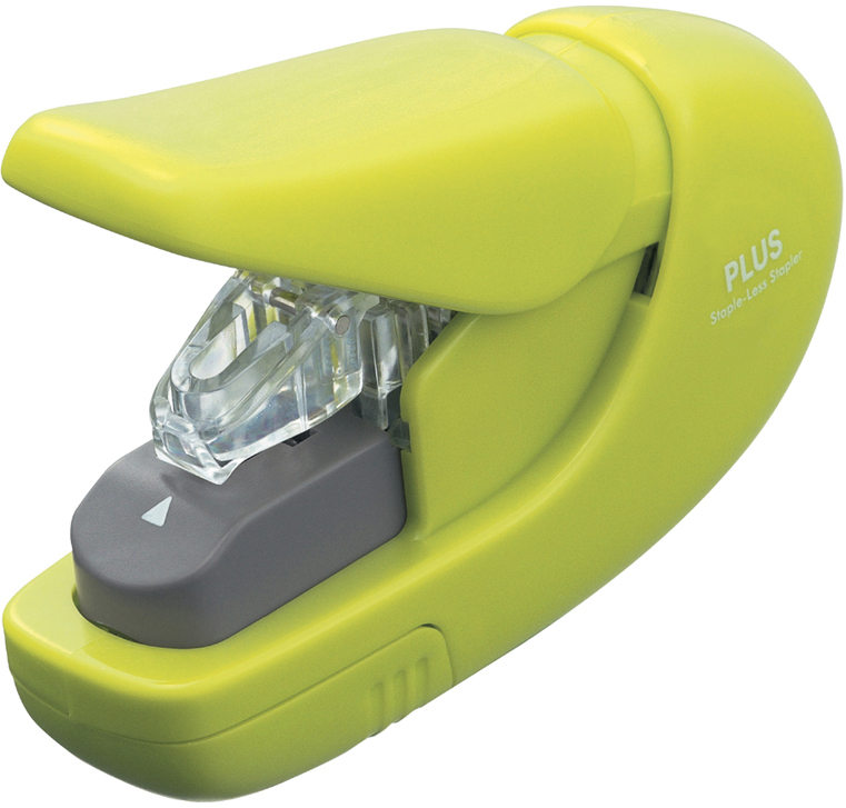 31146A158931f63409f7 PLUS JAPAN Heftgerät SL-106AB klammerlos, grün