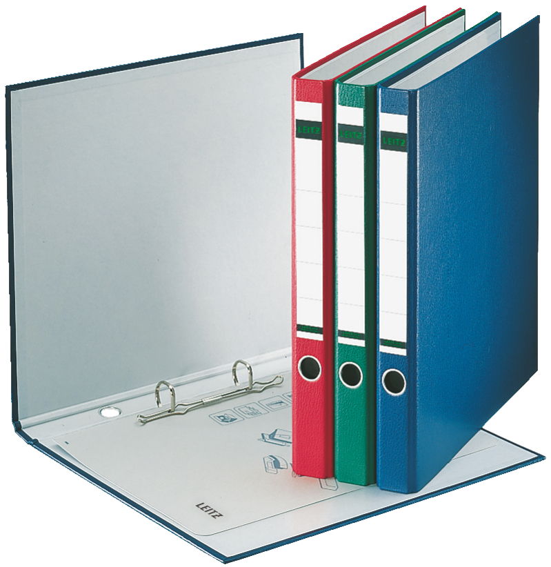1014009558935dca65370 LEITZ Plastik-Ringordner, DIN A4, grün, 2 D-Ring-Mechanik