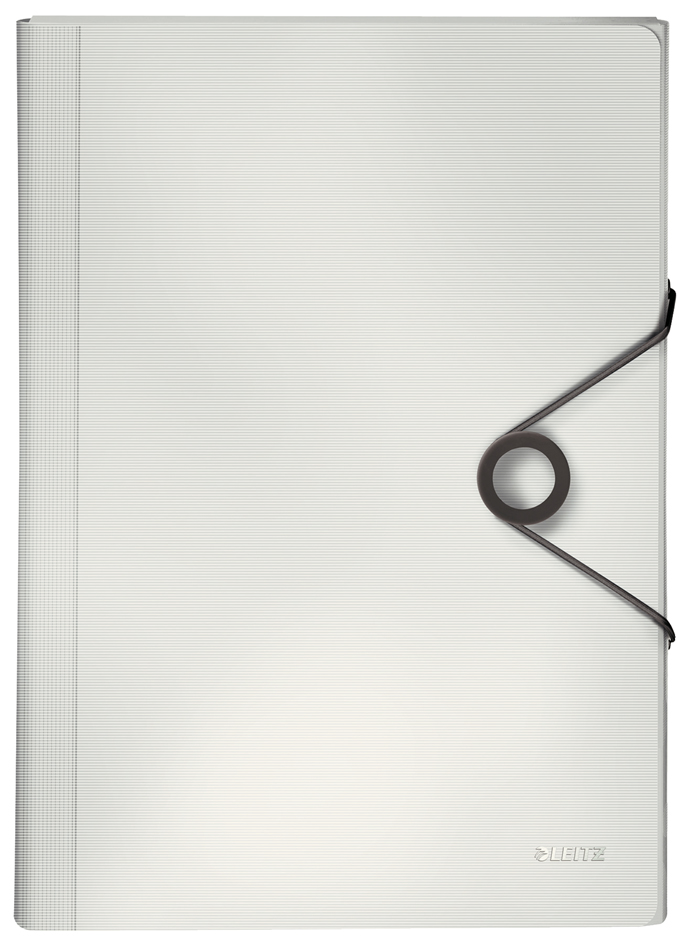 457910014qCUlpfnuhP8R LEITZ Projektmappe Solid, A4, PP, 6 Fächer, weiß